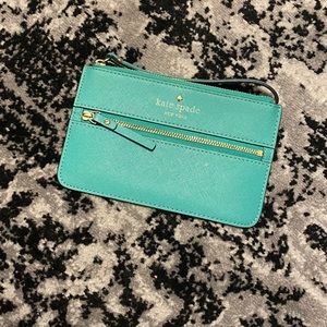 Teal Kate spade wristlet
